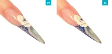 Дизайн ногтей витражными красками