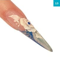 Роспись ногтей витражной краской