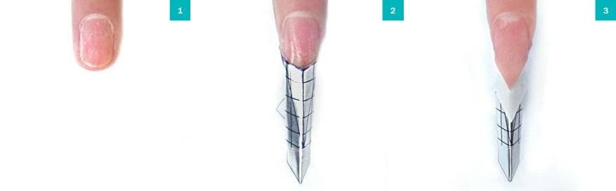 Дизайн ногтей формы edge