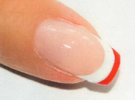 Пример пошагового дизайна ногтей - френч